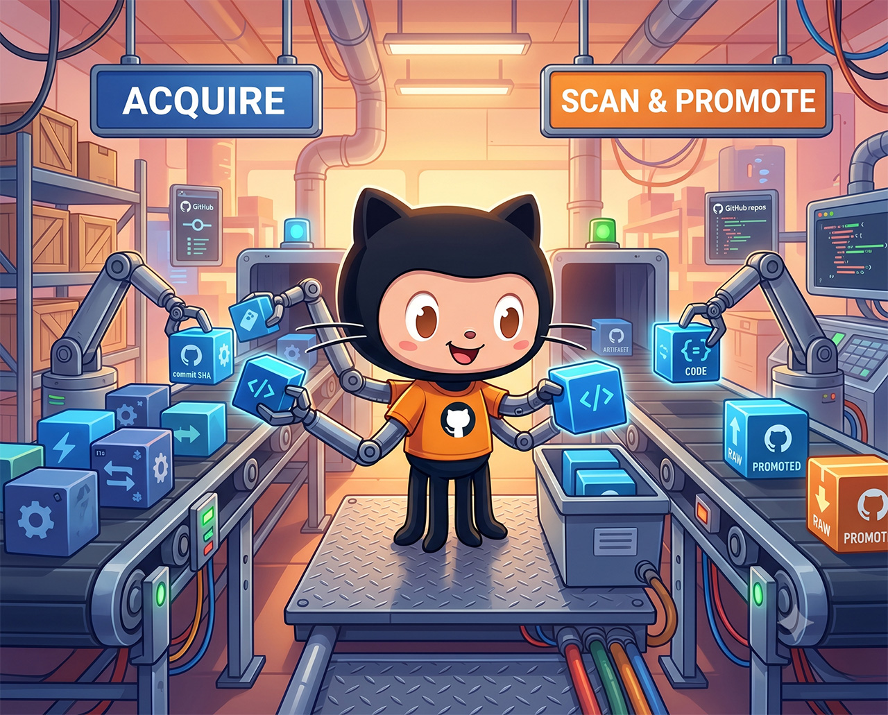 Re-disigning the Monolithic GitHub Workflow for Promoting Images from Quarantine